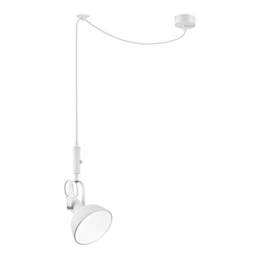 Hanglamp aan een koord IRMA 1xE14/28W/230V wit