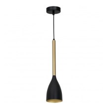 Hanglamp aan een koord ISTAPPAR 1xE27/60W/230V zwart/gouden
