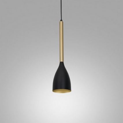 Hanglamp aan een koord ISTAPPAR 1xE27/60W/230V zwart/gouden