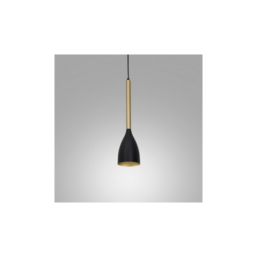 Hanglamp aan een koord ISTAPPAR 1xE27/60W/230V zwart/gouden