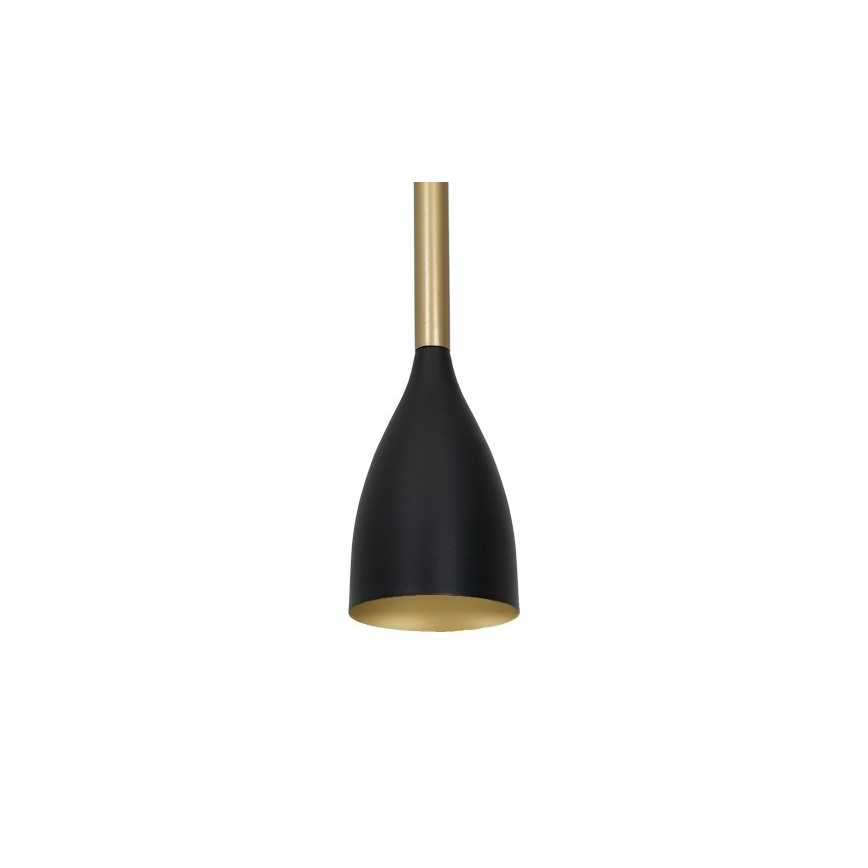 Hanglamp aan een koord ISTAPPAR 1xE27/60W/230V zwart/gouden