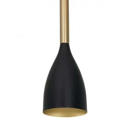 Hanglamp aan een koord ISTAPPAR 3xE27/60W/230V zwart/gouden