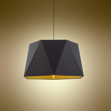 Hanglamp aan een koord IVO 1xE27/25W/230V zwart/goud