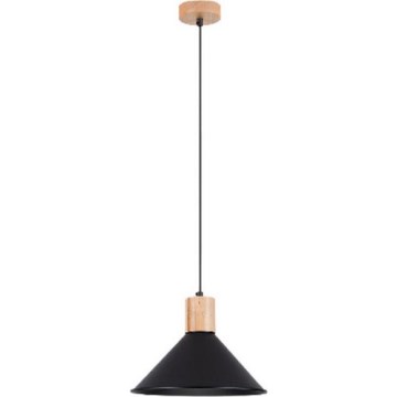 Hanglamp aan een koord JAGA 1xE27/15W/230V diameter 30 cm zwart