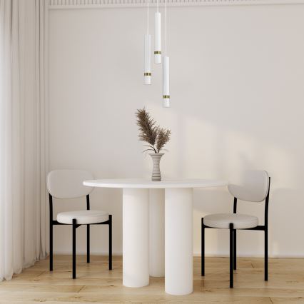 Hanglamp aan een koord JOKER 3xGU10/8W/230V wit/goud