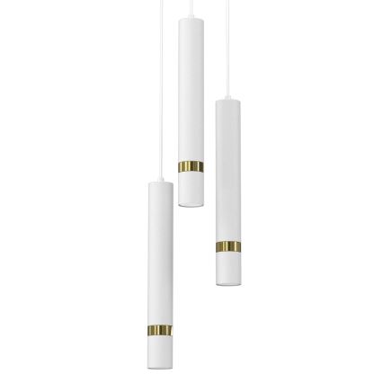 Hanglamp aan een koord JOKER 3xGU10/8W/230V wit/goud