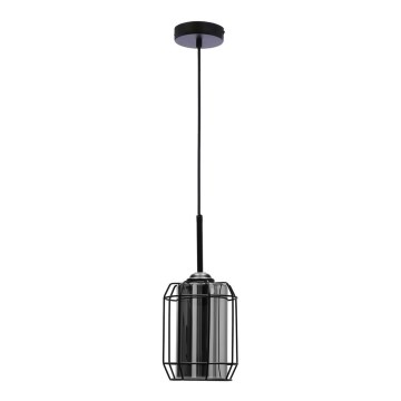 Hanglamp aan een koord JONERA 1xE27/40W/230V zwart