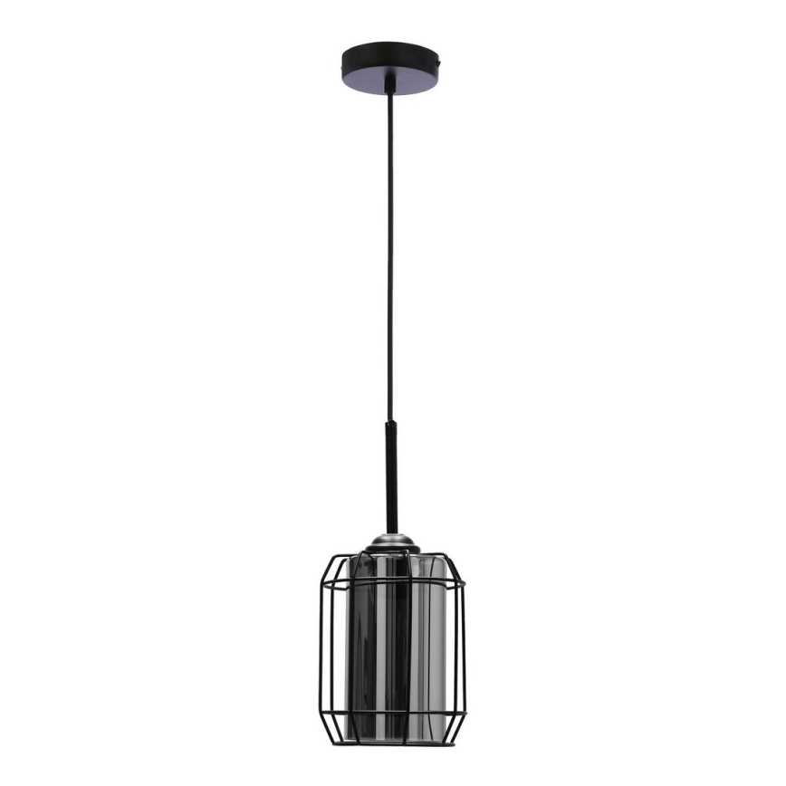 Hanglamp aan een koord JONERA 1xE27/40W/230V zwart