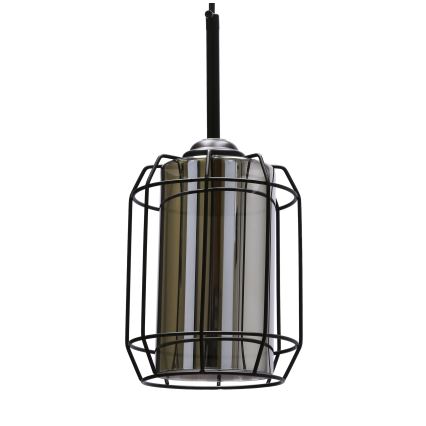 Hanglamp aan een koord JONERA 1xE27/40W/230V zwart