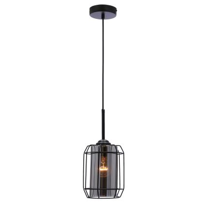 Hanglamp aan een koord JONERA 1xE27/40W/230V zwart