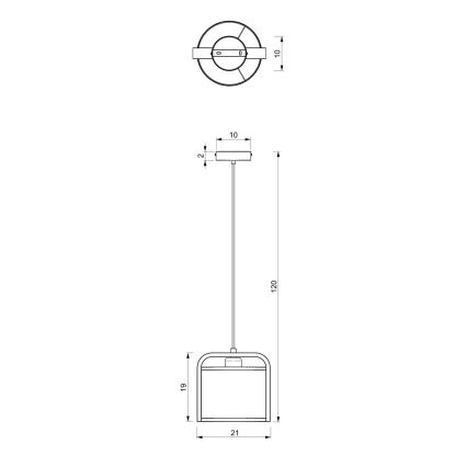 Hanglamp aan een koord JONKO 1xE27/60W/230V