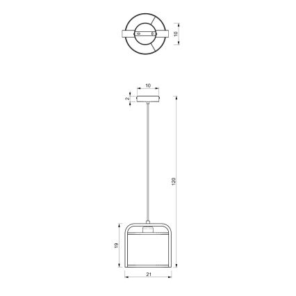 Hanglamp aan een koord JONKO 1xE27/60W/230V