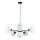 Hanglamp aan een koord KALIOPE 6xE14/50W/230V zwart/wit