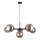 Hanglamp aan een koord KALIOPE II 6xE14/50W/230V zwart/gerookt beige