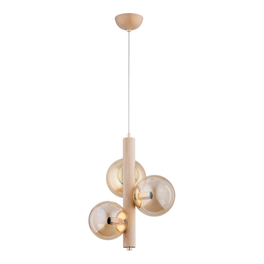 Hanglamp aan een koord KANET 3xE14/40W/230V beige