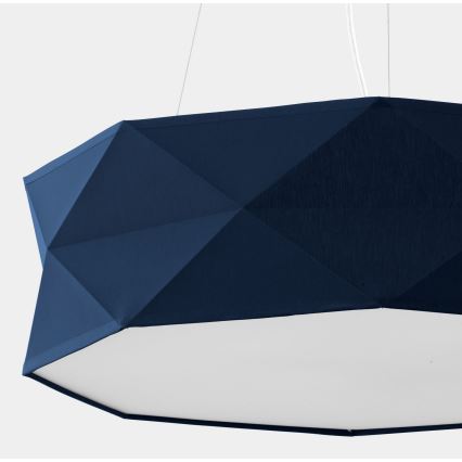 Hanglamp aan een koord KANTOOR 1xE27/15W/230V blauw