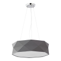 Hanglamp aan een koord KANTOOR 1xE27/15W/230V grijs