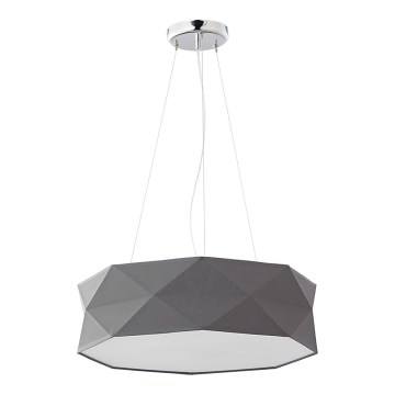 Hanglamp aan een koord KANTOOR 1xE27/15W/230V grijs