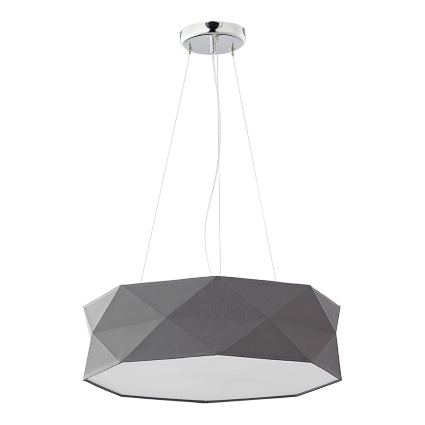 Hanglamp aan een koord KANTOOR 1xE27/15W/230V grijs