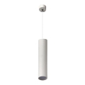 Hanglamp aan een koord KARADON 1xGU10/30W/230V 17 cm wit
