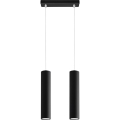 Hanglamp aan een koord KARADON 2xGU10/30W/230V zwart