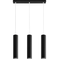 Hanglamp aan een koord KARADON 3xGU10/30W/230V zwart