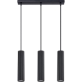 Hanglamp aan een koord KARBON 3xGU10/10W/230V zwart