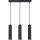 Hanglamp aan een koord KARBON 3xGU10/10W/230V zwart