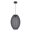 Hanglamp aan een koord KAREI 1xE27/20W/230V diameter 30 cm zwart