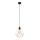 Hanglamp aan een koord KARO 1xE27/15W/230V goud/zwart