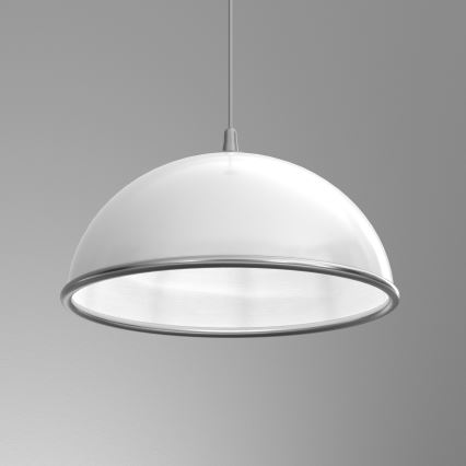 Hanglamp aan een koord KITCHEN 1xE27/15W/230V wit/glanzend chroom