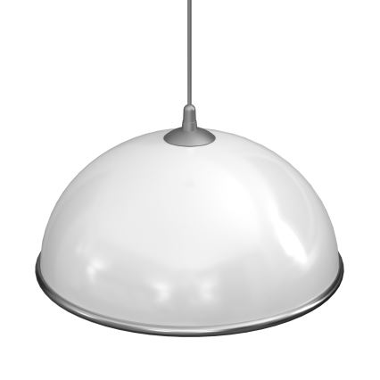 Hanglamp aan een koord KITCHEN 1xE27/15W/230V wit/glanzend chroom