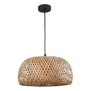 Hanglamp aan een koord KORFU 1xE27/20W/230V diameter 38 cm bamboe