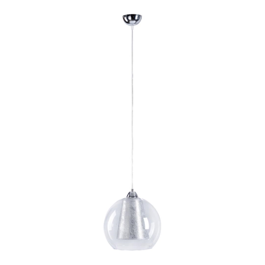 Hanglamp aan een koord KULANA 1xE27/60W/230V zilver