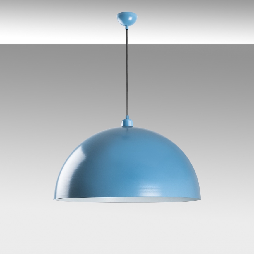 Hanglamp aan een koord KURE 1xE27/40W/230V blauw
