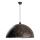 Hanglamp aan een koord KURE 1xE27/40W/230V diameter 60 cm grijs