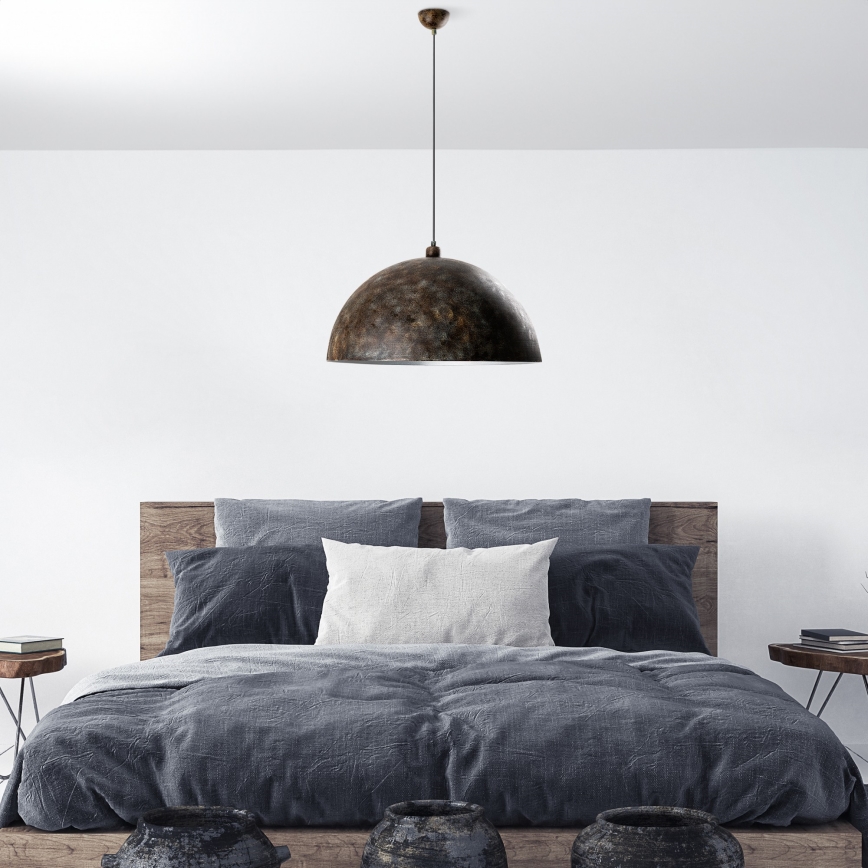 Hanglamp aan een koord KURE 1xE27/40W/230V diameter 60 cm grijs