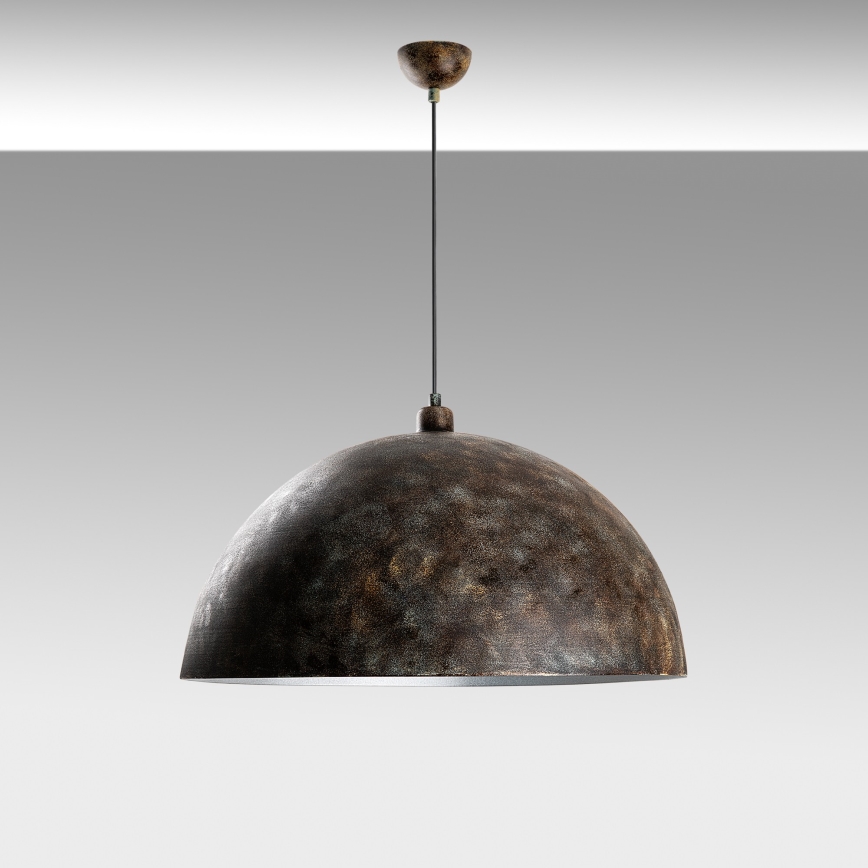 Hanglamp aan een koord KURE 1xE27/40W/230V diameter 60 cm grijs