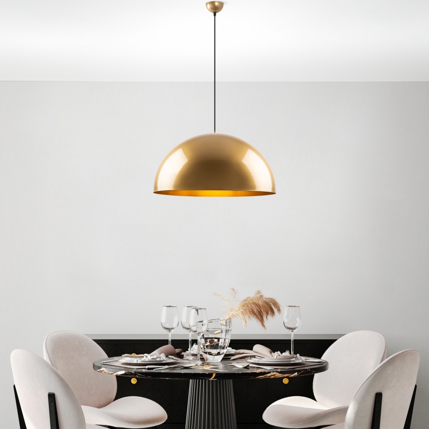 Hanglamp aan een koord KURE 1xE27/40W/230V goud