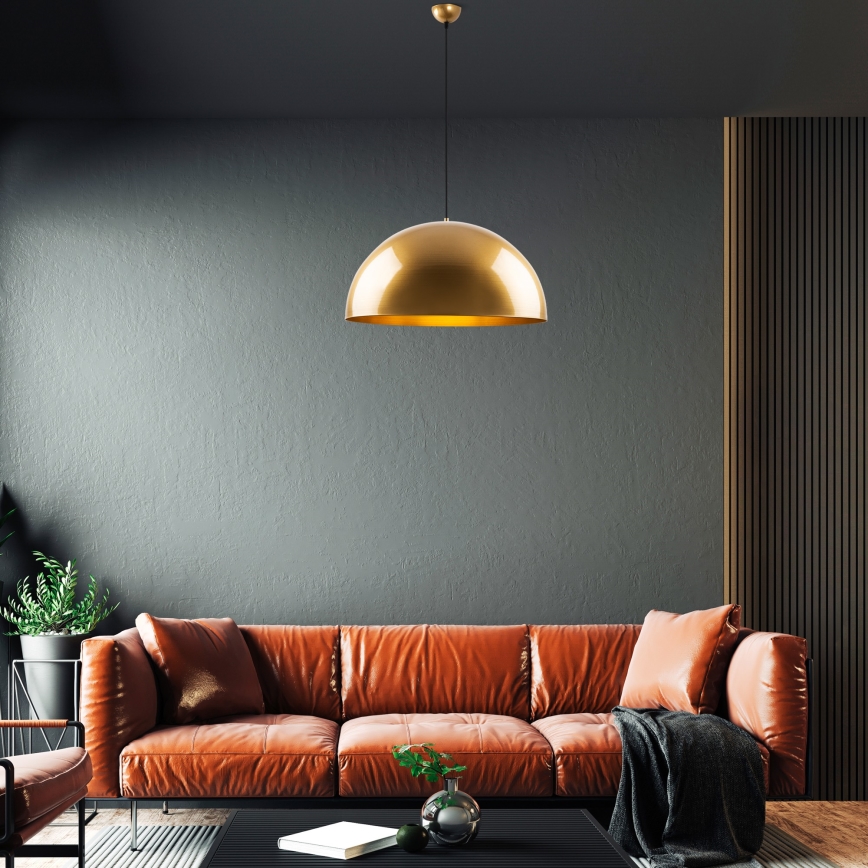Hanglamp aan een koord KURE 1xE27/40W/230V goud