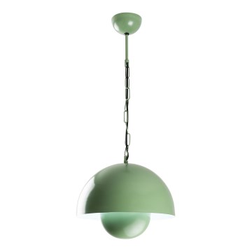 Hanglamp aan een koord KURE 1xE27/40W/230V groen