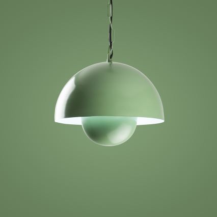 Hanglamp aan een koord KURE 1xE27/40W/230V groen