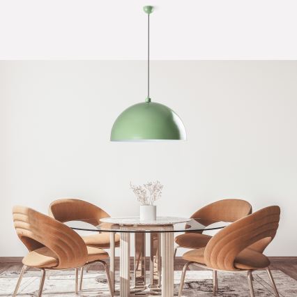 Hanglamp aan een koord KURE 1xE27/40W/230V groen