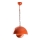 Hanglamp aan een koord KURE 1xE27/40W/230V oranje