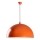Hanglamp aan een koord KURE 1xE27/40W/230V oranje