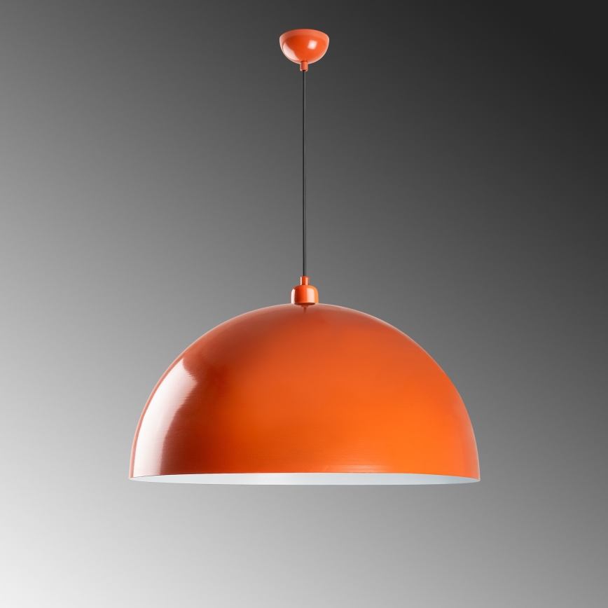 Hanglamp aan een koord KURE 1xE27/40W/230V oranje