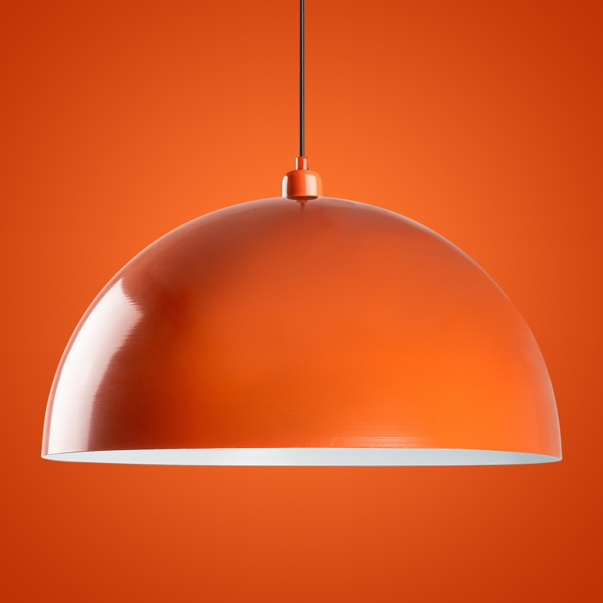 Hanglamp aan een koord KURE 1xE27/40W/230V oranje