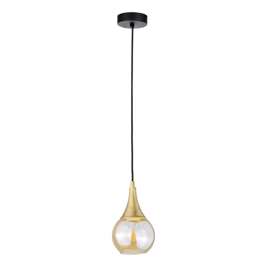 Hanglamp aan een koord LACRIMA HONEY 1xE27/60W/230V