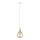 Hanglamp aan een koord LACRIMA WHITE 1xE27/60W/230V