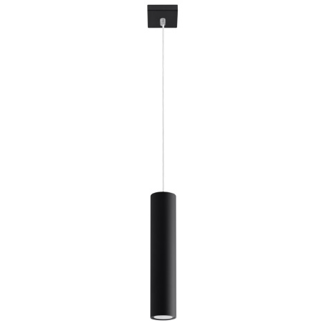 Hanglamp aan een koord LAGOS 1 1xGU10/10W/230V zwart
